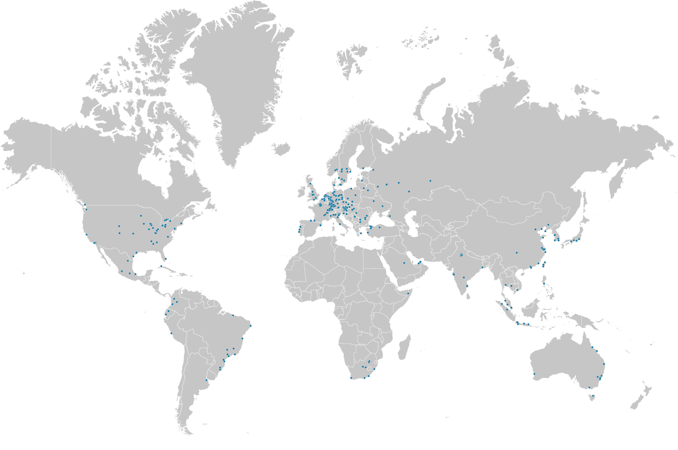 voestalpine – weltweite Präsenz (Weltkarte)