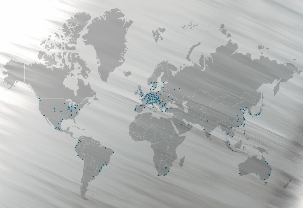 voestalpine Standorte (Weltkarte)