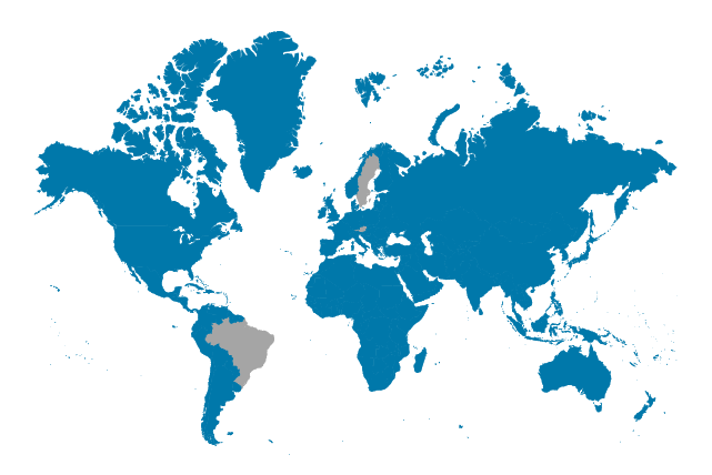 worldmap which illustrates the biggest profit generating regions (graphic)